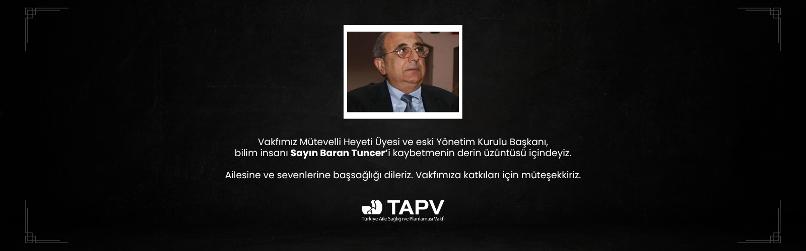 TAPV Başsağlığı (1)